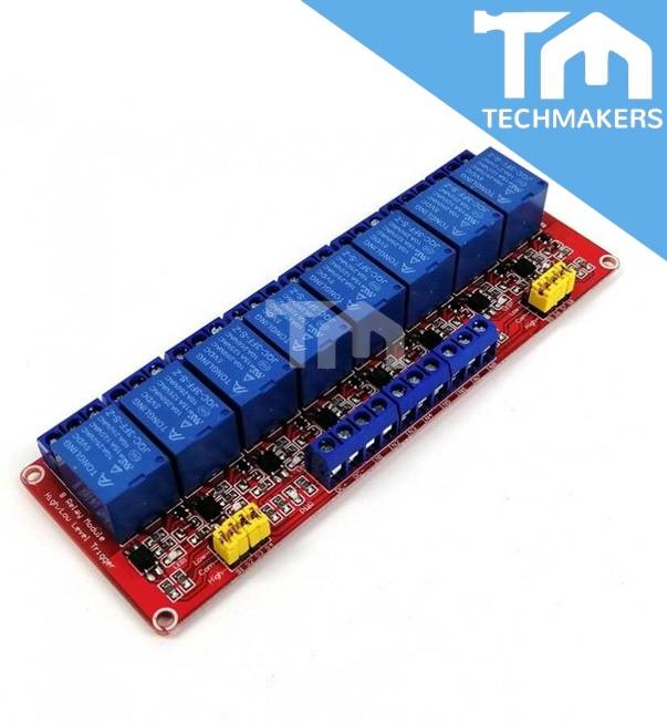 Produktbild von Optokoppler-Relais-Modul 1/2/4/8 Kanäle 5V/12V – High/Low Trigger Wählbar