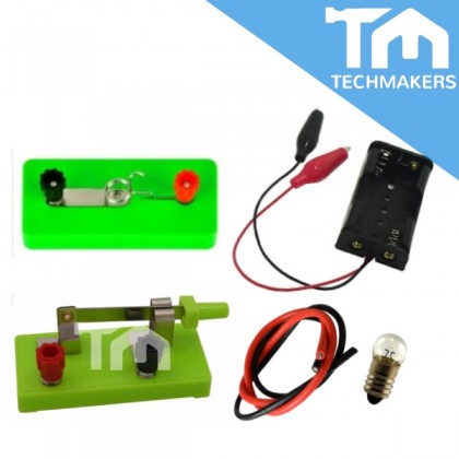 Bulb Circuit with Switch, Simple Electric Circuit for Science STEM DIY ...