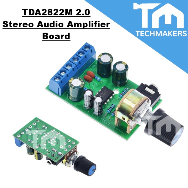 TDA2822M 2.0 Stereo Audio Amplifier Board Dual Channel AMP AUX