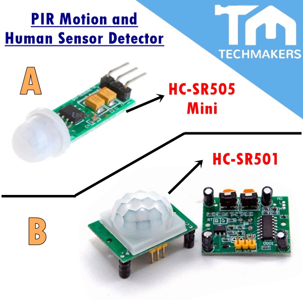 Hailege 5 Stuks HC-SR501 PIR Infrarood Bewegingssensor – Voor Arduino En Raspberry Pi – Instelbare Vertraging En Trigger